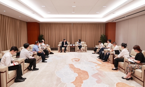 招商银行杭州分行副行长廖壮一行莅临爱游戏全站app官方网站调研