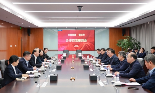 宿迁市委书记陈忠伟莅临爱游戏全站app官方网站调研
