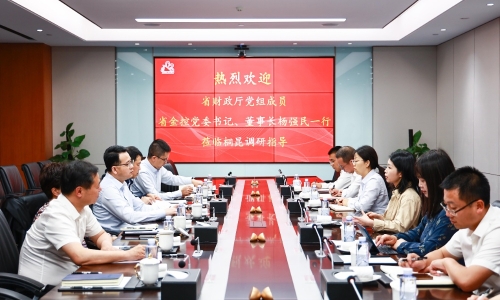 浙江省财政厅党组成员，省金控党委书记、董事长杨强民莅临爱游戏全站app官方网站调研